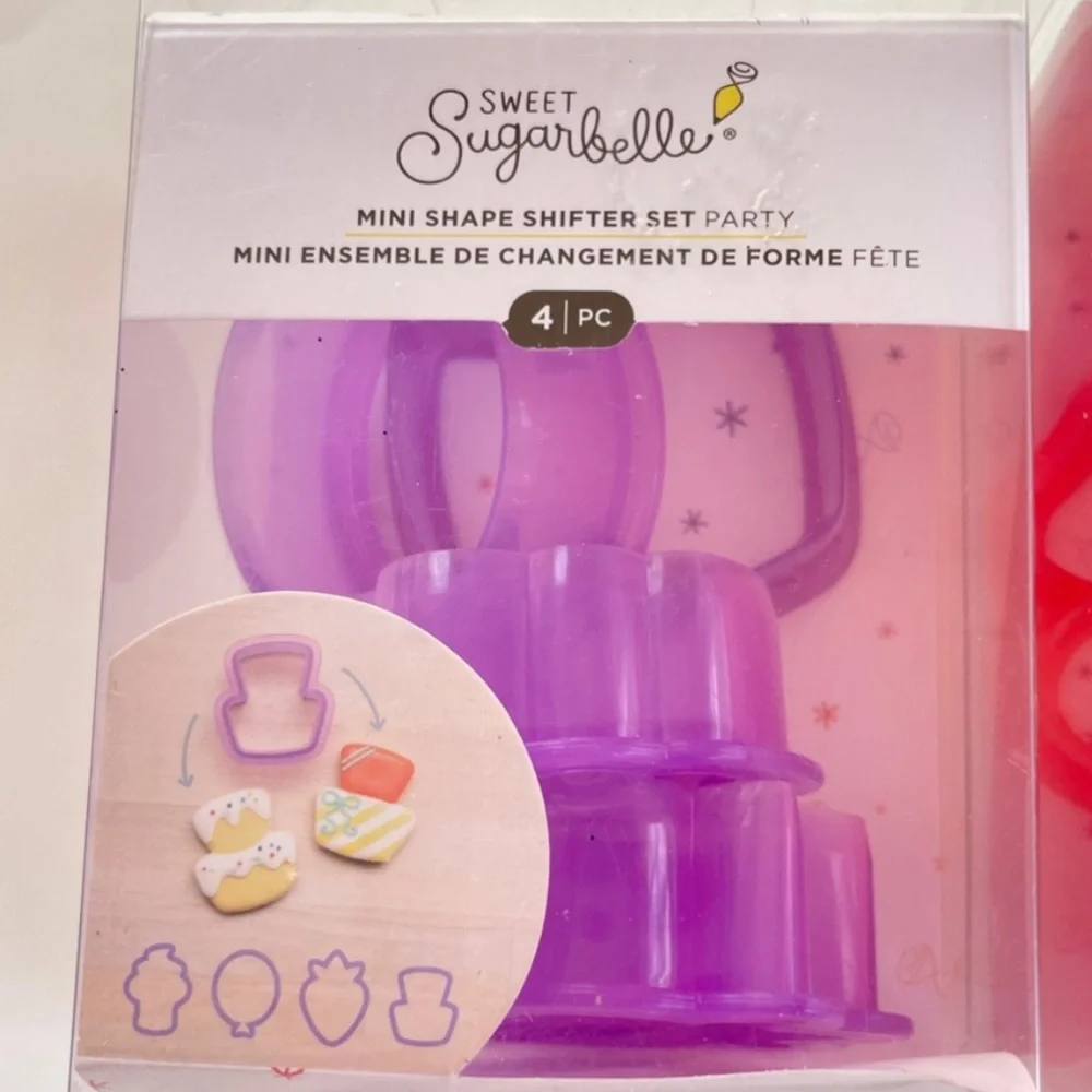 Sweet Sugarbelle Mini Shape Shifter Set Party Birthday Cookie Cutters Purple